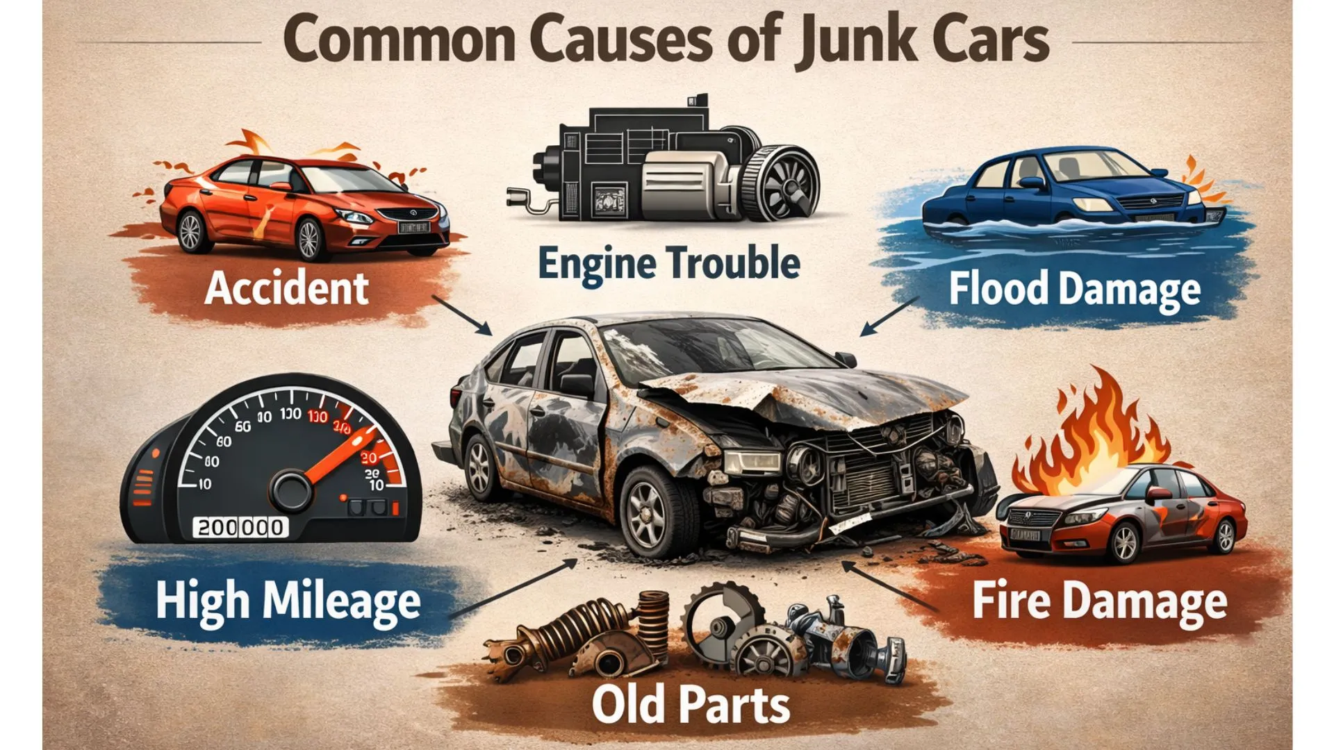 common causes that make cars junk