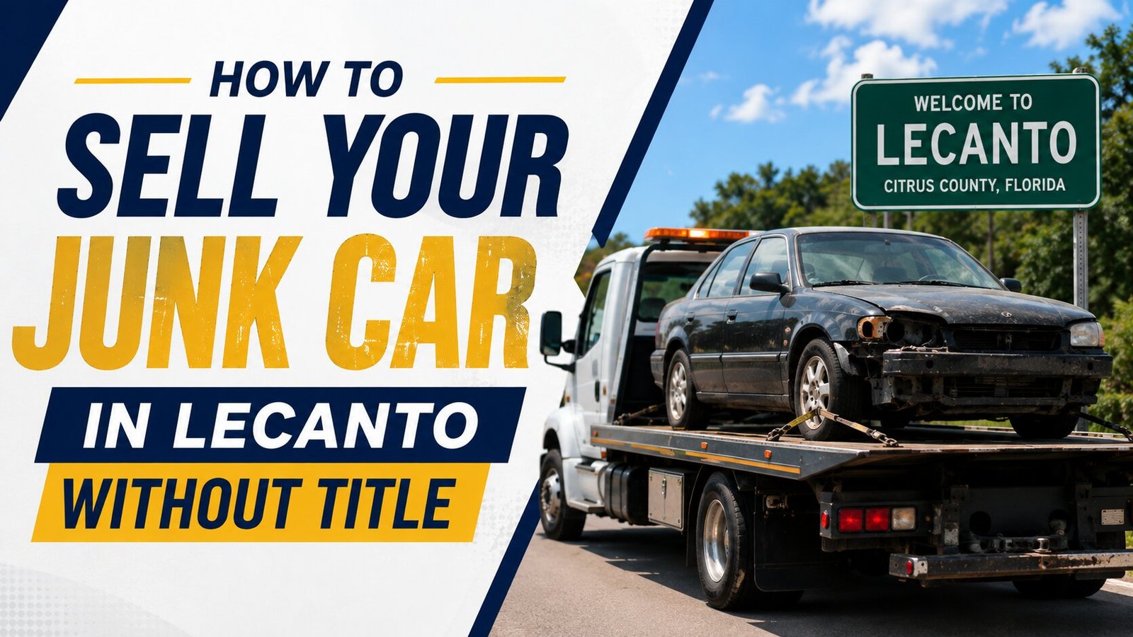 How to Sell Your Junk Car in Lecanto Without Title
